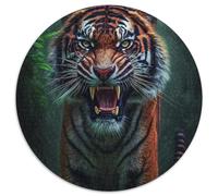 Rompecabezas de 1000 Piezas para Adultos, diseño de Tigre de la Jungla, de cartón, desafiante Rompecabezas para Adolescentes, Ideal para una Noche de Juegos en Familia (67,5 x 67,5 cm)