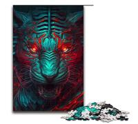 Rompecabezas de 1000 Piezas para Adultos diseño de Tigre Monstruo Azul Juguete Educativo Intelectual descompresor Ideas de Regalo 75 x 50 cm