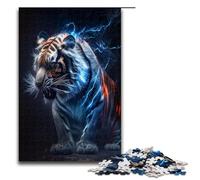 Rompecabezas de 1000 Piezas para Adultos diseño de Tigres de relámpago Elemental Rompecabezas para la Mente cumpleaños 1000 Piezas