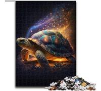 Rompecabezas de 1000 Piezas para Adultos,diseño de Tortuga Espacial de Madera,Ideal para diversión Familiar,relajación y Regalos navideños,Ideal para Fiestas de cumpleaños para Hombres y Mujeres