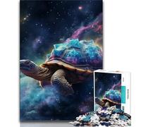 Rompecabezas de 1000 Piezas para Adultos, diseño de Tortugas y Galaxias, Juguetes educativos para el hogar, Regalo de cumpleaños y de Viaje (75x50cm)