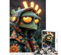 Rompecabezas de 1000 Piezas para Adultos diseño de un Extraterrestre Triste bajo la Lluvia Juguete Educativo Regalo Divertido Juegos educativos para Mejorar el Amor en Pareja tamaño 50x75cm