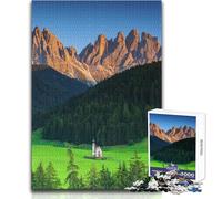 Rompecabezas de 1000 Piezas para Adultos, diseño de Un Templo en Las montañas, Juguete Intelectual, Divertido y Divertido, Regalo de cumpleaños 38x26cm