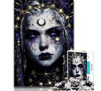 Rompecabezas de 1000 Piezas para Adultos, diseño de una misteriosa elfa Adolescente, Juego desafiante, decoración de Pared, cumpleaños y Navidad (tamaño 38x26cm)