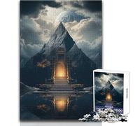 Rompecabezas de 1000 Piezas para Adultos, diseño de una Tumba Antigua, Juego Educativo Familiar, Corte de precisión, Regalo de cumpleaños, tamaño 38x52cm