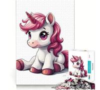 Rompecabezas de 1000 Piezas para Adultos,diseño de Unicornio bebé,Bonito,con Corte Limpio,Ideal para desarrollar la Agilidad Mental, Jugar en el Tiempo Libre o como Regalo de cumpleaños