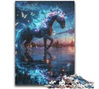 Rompecabezas de 1000 Piezas para Adultos, diseño de Unicornio del Universo Un Juego desafiante Ideal para Regalar a Toda la Familia (75x50cm)