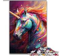 Rompecabezas de 1000 Piezas para Adultos, diseño de Unicornio, Ideal para Adultos y familias, decoración del hogar (tamaño 50x75cm)