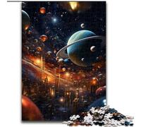 Rompecabezas de 1000 Piezas para Adultos, diseño de Universo Colorido, de Madera, Juego Interactivo para la Familia, decoración del hogar, Regalo desafiante y acertijo, 1000 Piezas(50x75cm)