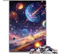 Rompecabezas de 1000 Piezas para Adultos, diseño de Universo Colorido, Ideal para Decorar, desafío Mental, para Adultos, Familia, (tamaño: 26x38cm)
