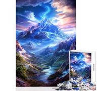 Rompecabezas de 1000 Piezas para Adultos diseño de Valle místico de montaña Juguetes de decoración para el hogar Obras de Arte Regalo para Juegos educativos Actividades Divertidas en casa 50x75cm