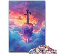 Rompecabezas de 1000 Piezas para Adultos, diseño de violín cósmico, Juguete Educativo Intelectual descompresor, Gran Regalo y Juguetes, 50x75cm