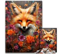 Rompecabezas de 1000 Piezas para Adultos, diseño de Zorro de fantasía, Ideal para Disfrutar en casa, como Regalo de cumpleaños o de Viaje, 26x38cm/10,23x14,96 Pulgadas.