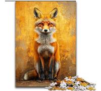 Rompecabezas de 1000 Piezas para Adultos, diseño de Zorro, Ideal para Hacer en casa, para Que desafíes tu Mente y te diviertas, Juguete Interactivo Familiar tamaño 50x75cm