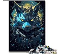 Rompecabezas de 1000 Piezas para Adultos, diseño de Zorro Robot Colorido, Hecho de Madera, Ideal para Regalar en Navidad, cumpleaños, Halloween, Humor y Mucho más