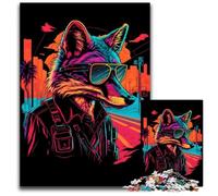 Rompecabezas de 1000 Piezas para Adultos, diseño de Zorro Rojo, espía y gánster, Juego Interactivo Familiar, Apto para Mayores de 14 años, 50x75cm/19,68x29,52 Pulgadas.