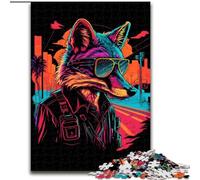 Rompecabezas de 1000 Piezas para Adultos, diseño de Zorro Rojo, espía y gánster Rompecabezas de Madera Un Regalo Ideal para Navidad o cumpleaños Tamaño 50x75cm