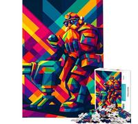 Rompecabezas de 1000 Piezas para Adultos diseño Deep Rock Galactic Dwarf Pop Art Ideal para decoración del hogar Regalos para Mujeres Amigos y Familiares (38x52cm)