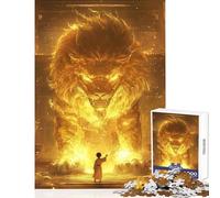 Rompecabezas de 1000 Piezas para Adultos diseño del Antiguo Rey León Chino Ideal para Decorar el hogar Regalo para Mujeres y Hombres Juego Imposible con Piezas de Formas aleatorias Que se entrelazan