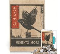 Rompecabezas de 1000 Piezas para Adultos diseño del Cuervo Memento Mori Juguetes antiestrés desafío exigente colección de Artistas Bellas Artes 50x75cm