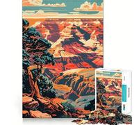 Rompecabezas de 1000 Piezas para Adultos,diseño del Gran Cañón de Arizona,Corte Premium,Divertido,Estimulante para la Mente,Juego Relajante, Tranquilo (38x52cm)