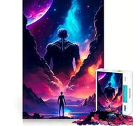 Rompecabezas de 1000 Piezas para Adultos,diseño del Hombre Celestial,Arte de Corte Exacto,Juguete para ejercitar la Mente,Juego Relajante, (50x75cm)