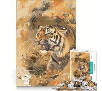 Rompecabezas de 1000 Piezas para Adultos, diseño del Tigre del Zodiaco japonés, Juegos educativos, decoración para el hogar, colección de Artistas, Bellas Artes 38x52cm