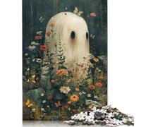 Rompecabezas de 1000 Piezas para Adultos, diseño Floral Bohemio de Fantasmas, Juego difícil y desafiante (38 x 26 cm)