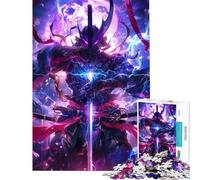 Rompecabezas de 1000 Piezas para Adultos diseño Galaxy Universe Samurai Juguetes DIY para Adultos Actividades Divertidas para aliviar el estrés en casa (tamaño 50x75cm)