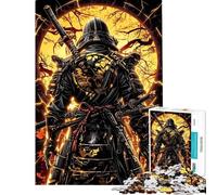 Rompecabezas de 1000 Piezas para Adultos diseño Golden Kintsugi Samurai Ideal para Relajarse Decorar el hogar o como Regalo para Toda la Familia (tamaño 38x26cm)