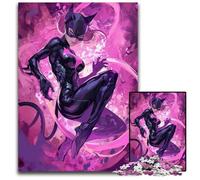 Rompecabezas de 1000 Piezas para Adultos, diseño intrincado de Catwoman, Ideal para Adolescentes, decoración DIY y diversión para estimular el Cerebro, 26x38cm