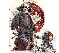 Rompecabezas de 1000 Piezas para Adultos diseño japonés de Sakura y Ronin Ideal para decoración del hogar Regalos de cumpleaños Juegos relajantes descompresión Intelectual tamaño 50x75cm