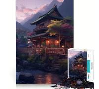 Rompecabezas de 1000 Piezas para Adultos,diseño japonés Impresionante,Arte de Corte preciso,Juego Creativo,Juguete,Juego para Relajarse, Tranquilo (38x52cm)
