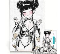 Rompecabezas de 1000 Piezas para Adultos, diseño Kawaii de Chica Sexy con Kimono, Juegos educativos, decoración para el hogar, colección de Artistas, Bellas Artes 38x52cm
