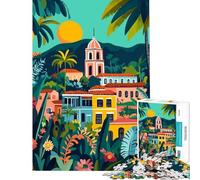 Rompecabezas de 1000 Piezas para Adultos diseño Minimalista de la Ciudad de México Ideal para Juegos educativos desafíos Juegos prácticos Alivio del estrés y Regalos Divertidos (tamaño 50x75cm)