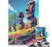 Rompecabezas de 1000 Piezas para Adultos diseño Mystic Moai Marvel Juego Educativo dificultad Alta Ideal para cumpleaños 50x75cm
