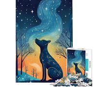 Rompecabezas de 1000 Piezas para Adultos diseño Observador de Estrellas Solitario Juguetes educativos Juego Familiar decoración Perfecta Regalo de cumpleaños (tamaño 38x26cm)