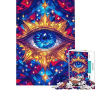 Rompecabezas de 1000 Piezas para Adultos diseño Ojo Estelar Ideal para Decorar la Pared Una verdadera Obra de Arte Toda la Familia (tamaño 38x26cm)