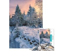 Rompecabezas de 1000 Piezas para Adultos diseño País de Las Maravillas Invernal Ideal para Decorar Paredes Rompecabezas de Juguete Juego de Carreras de Velocidad cumpleaños