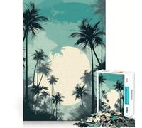 Rompecabezas de 1000 Piezas para Adultos, diseño Paraíso Tropical, decoración práctica, Juguete para ejercitar la Mente, diversión Casual, (38x52cm)