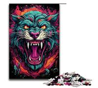 Rompecabezas de 1000 Piezas para Adultos diseño psicodélico de Bestias Coloridas Un Juego desafiante una Obra de Arte Ideal para Adolescentes de 14 años en adelante 1000 Piezas (75 x 50 cm)