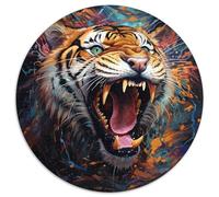 Rompecabezas de 1000 Piezas para Adultos, diseño psicodélico de Tigre, de Papel, desafiante Rompecabezas para armar, Ideal para Jugar en Familia o como Regalo Decorativo (67,5 x 67,5 cm)