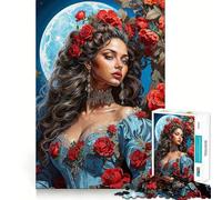 Rompecabezas de 1000 Piezas para Adultos,diseño Romance Celestial,Arte de Corte preciso,Juego Creativo,Juguete para Relajarse, Tranquilo (38x52cm)