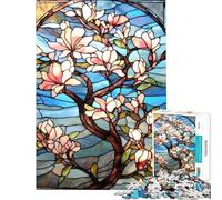 Rompecabezas de 1000 Piezas para Adultos diseño Sakura Bloom Arte japonés desafío para la Inteligencia Cerebral Juguetes adictivos Juegos Divertidos para Toda la Familia Regalo artístico (38x26cm)