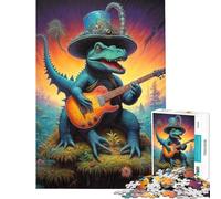 Rompecabezas de 1000 Piezas para Adultos diseño Steampunk Dino Serenades Juguete Educativo para armar y decoración de Pared Apto para Mayores de 14 años (38x52cm)