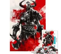 Rompecabezas de 1000 Piezas para Adultos diseño Viking Berserk Ideal para Decorar Paredes Mejora la Memoria Difícil y desafiante (tamaño 50x75cm)