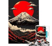 Rompecabezas de 1000 Piezas para Adultos diseño Vintage de Fuji Ayuda a ejercitar el Cerebro decoración para el hogar Juego práctico para Mayores de 14 años (38x26cm)