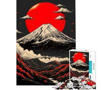 Rompecabezas de 1000 Piezas para Adultos diseño Vintage de Fuji difícil y desafiante Una Obra de Arte Juegos educativos Apto para Mayores de 14 años (50x75cm)