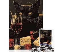 Rompecabezas de 1000 Piezas para Adultos Divertido Meme de Gato Juguete para decoración de Pared Regalos para Mujeres y Hombres Juegos relajantes Interesante reducción del estrés tamaño 38x26cm