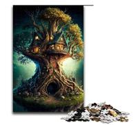 Rompecabezas de 1000 Piezas para Adultos Divertido Rompecabezas Familiar de Cuento de Hadas con póster a Juego y Hoja de Trivia de 75 x 50 cm